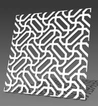 Резная 3D перегородка G50 Сплетенные параллели